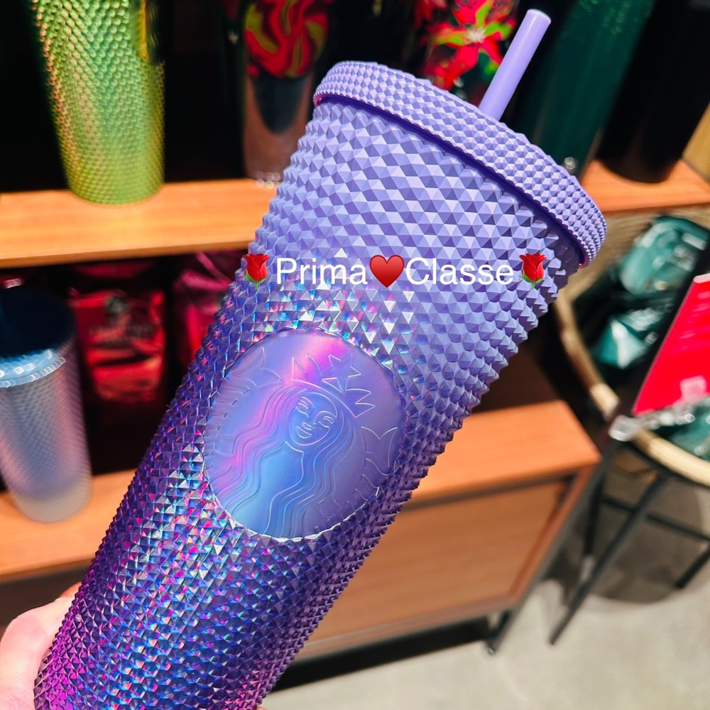 Starbucks Purple Ombre Studded Cup Bling Gradient Tumbler Venti 24oz New 2023